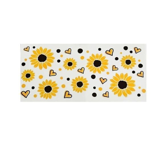 Sunflower Heart UVDTF wraps-
pack of 10 New - Picture 1 of 2